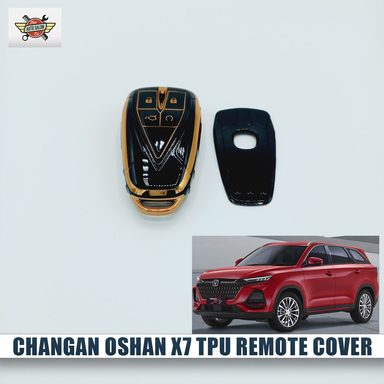 Changan Oshan X7 TPU Remote Cover Black - Gold