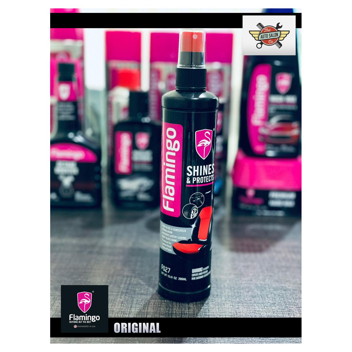 Flamingo Shine & Protects Car Protectant for Leather, Vinyl, Rubber and Plastic