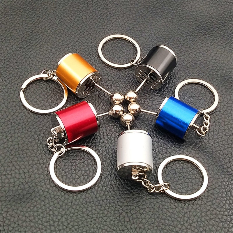 Creative Car Gear Keychain Metal Knob Gear Shift Gear Stick Box Keychians