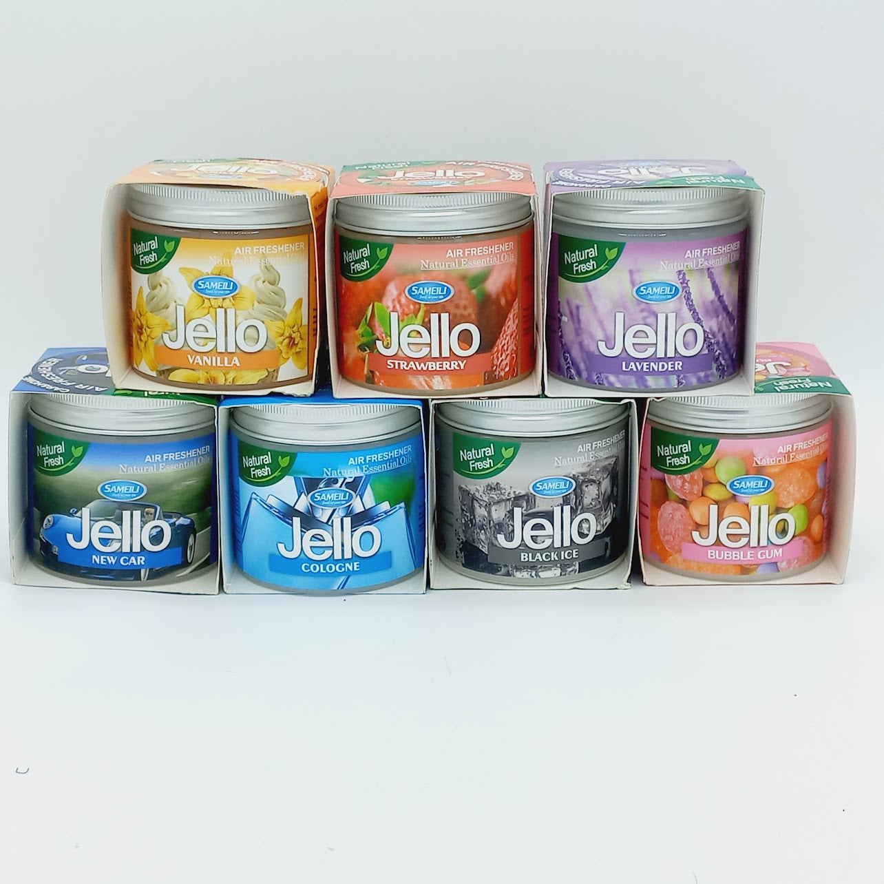 Jello Air Freshener - Cologne Scent - Odor Eliminator -Scent Freshener - Room, Closets, Bathrooms, Car - 220g