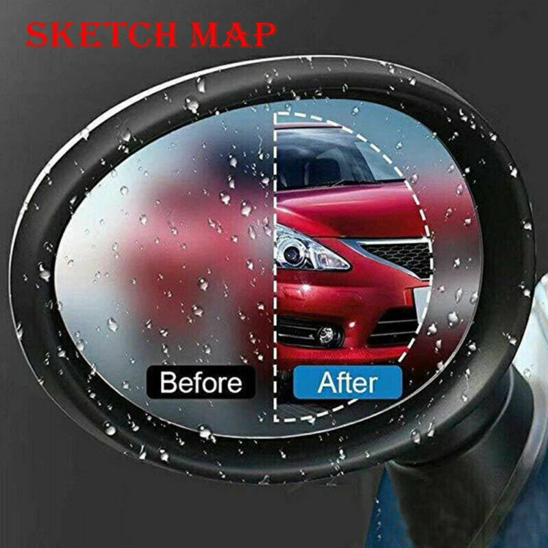 Car Rearview Mirror Protective Film Clear Waterproof Film Films Anti Fog Accessories for Universal Cars