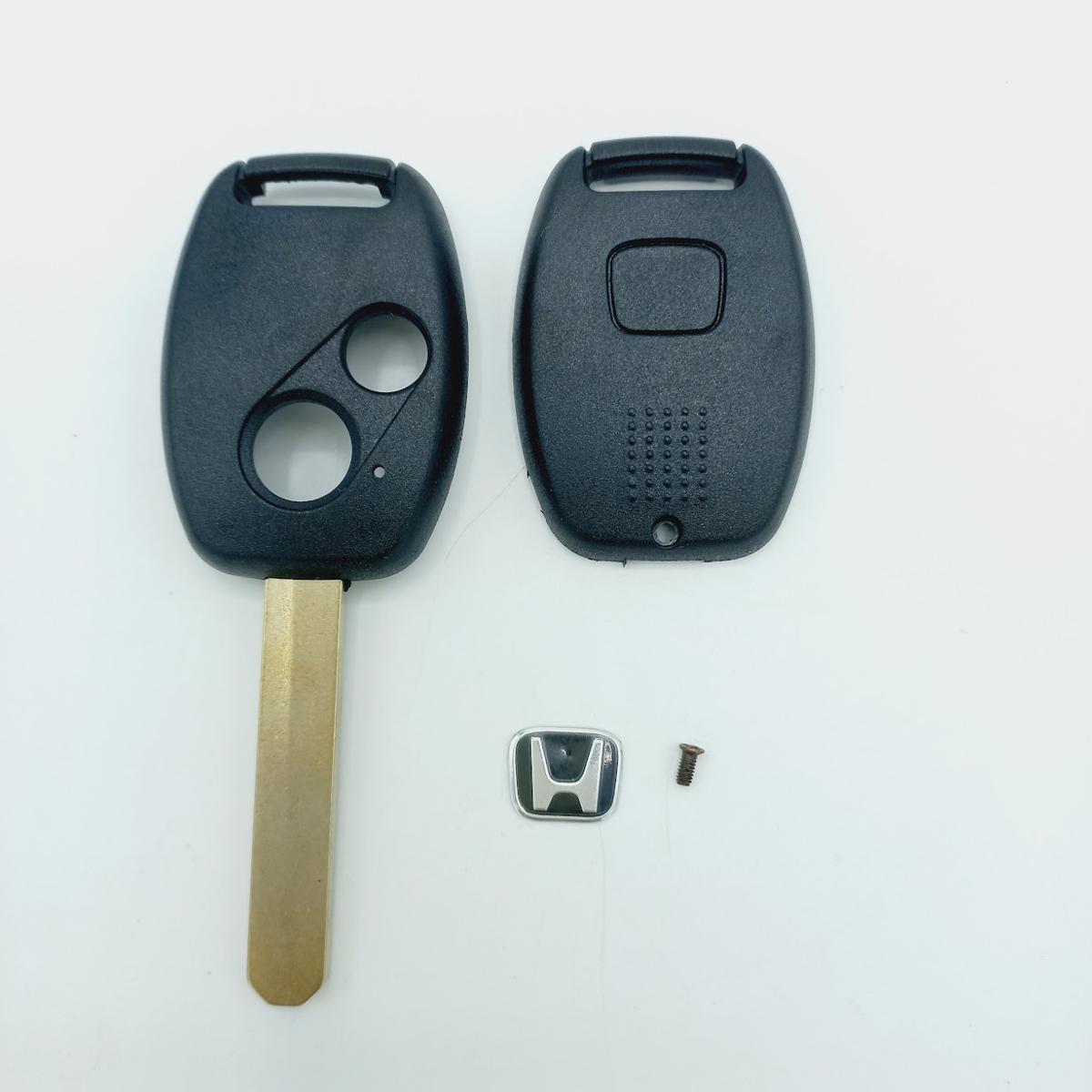 2 Buttons Uncut Blade Replacement Keyless Remote Car Key Shell For Case For Honda City , Civic Reborn, Accord Key Cover