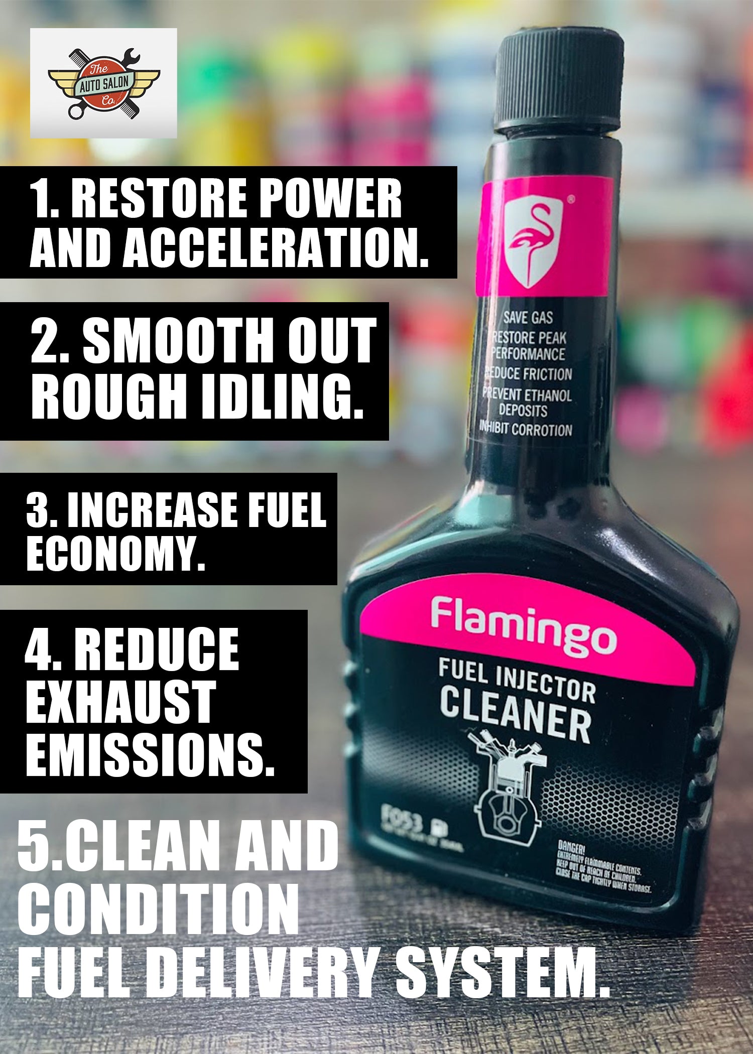 FLAMINGO FUEL INJECTOR CLEANER FOR CARS