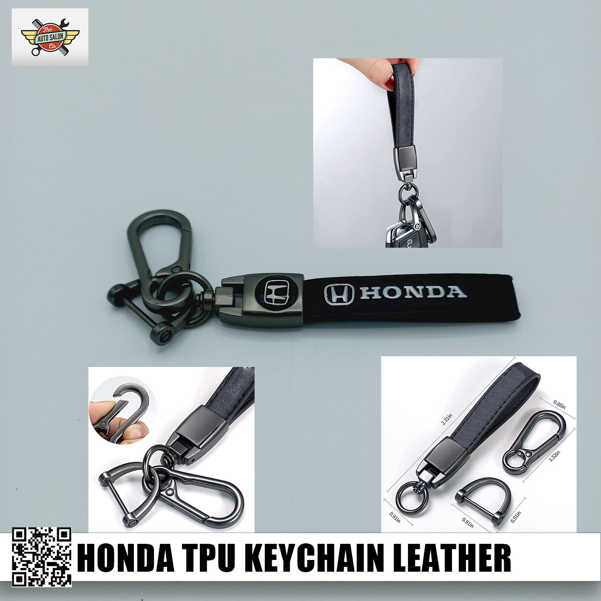 Honda TPU Keychain Plus Leather Special