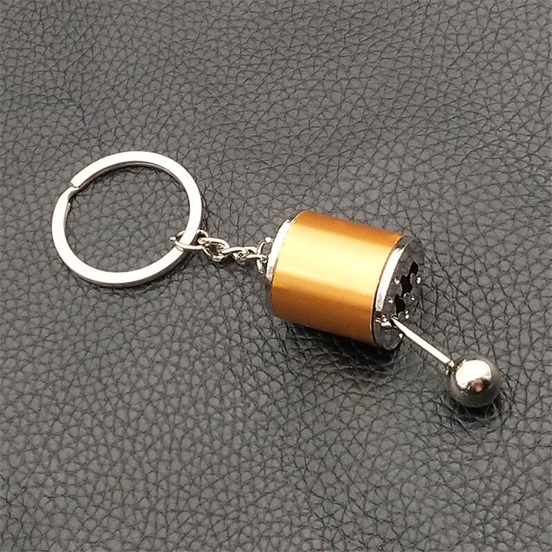 Creative Car Gear Keychain Metal Knob Gear Shift Gear Stick Box Keychians