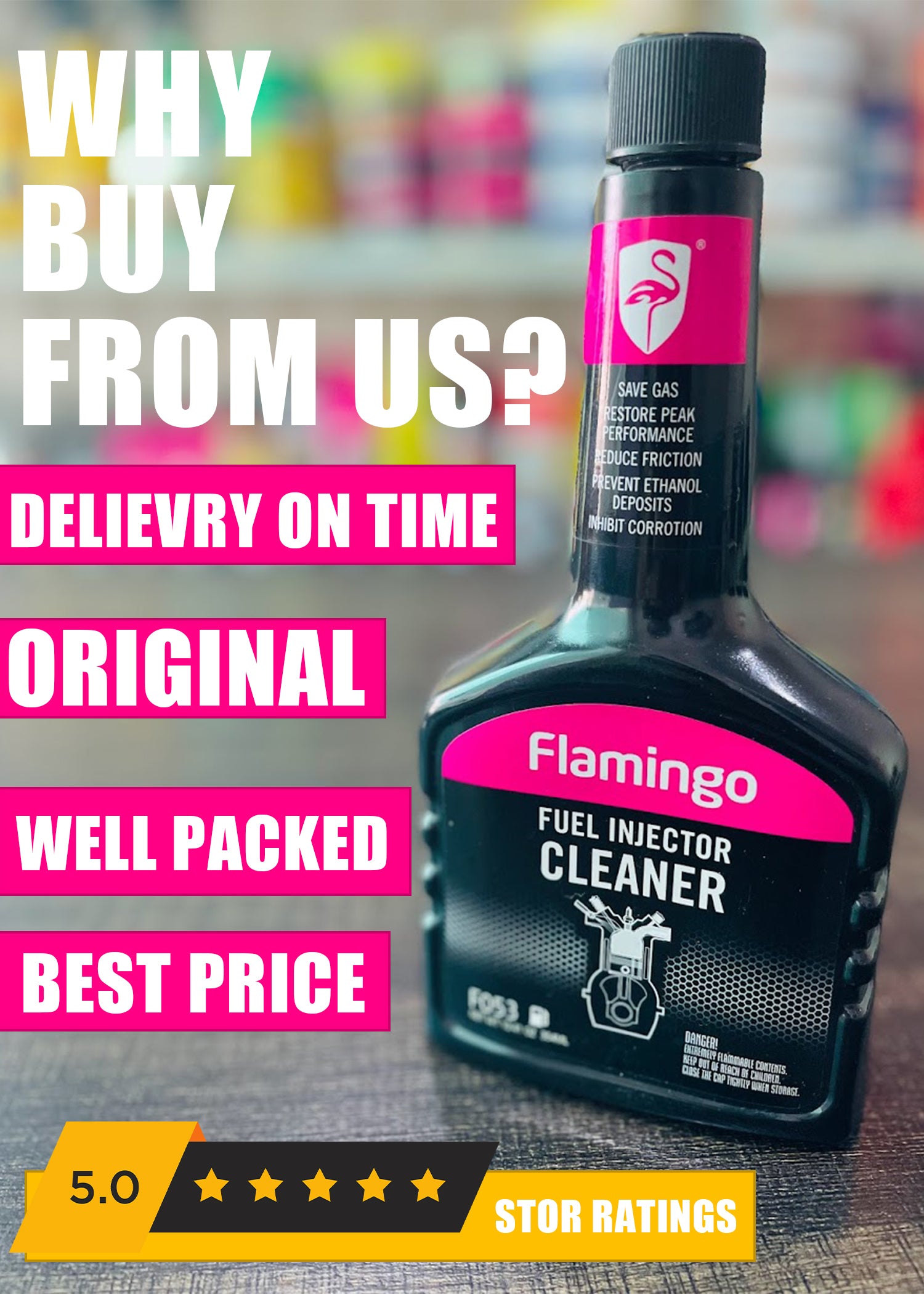 FLAMINGO FUEL INJECTOR CLEANER FOR CARS